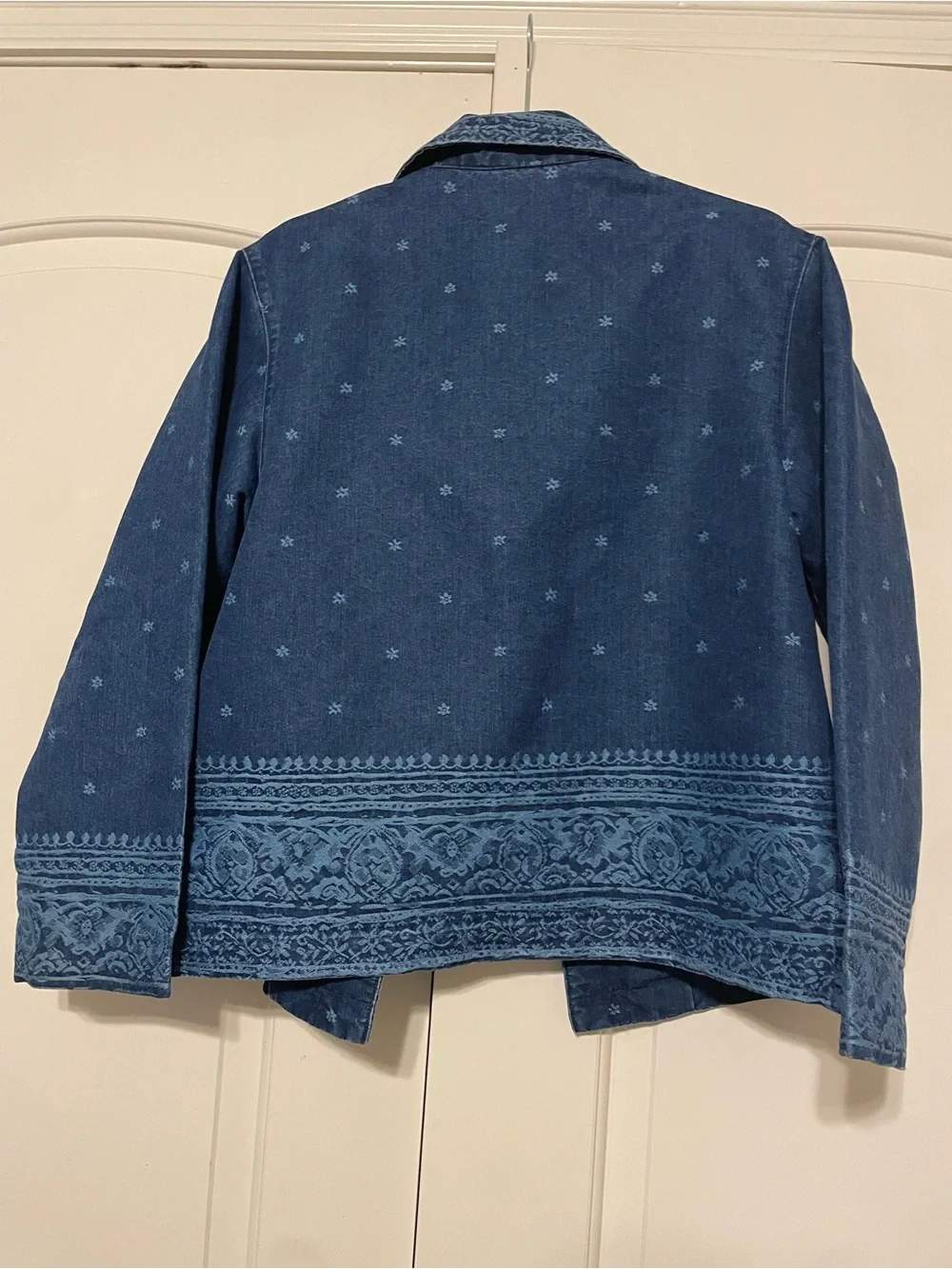 Gotcha Covered Vintage Denim Embroidered Blazer Jacket Women’s L